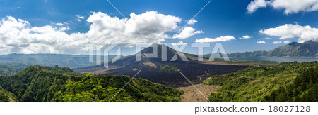 Batur volcano and Agung mountain, Bali Batur volcano and Agung mountain, Bali 18027128