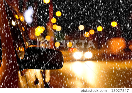 night street in the winter night street in the winter 18027847