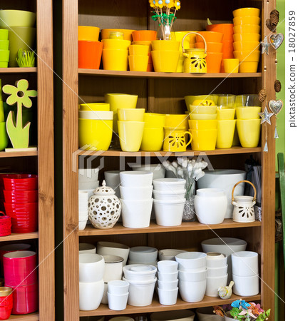 clay pots in the florist shop clay pots in the florist shop 18027859