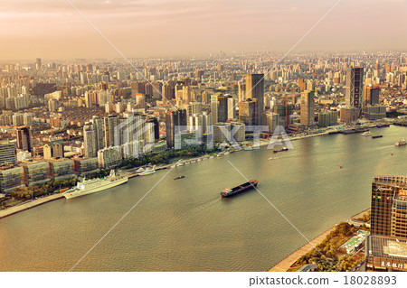 Skyscrapers, city building , Shanghai, China. 18028893