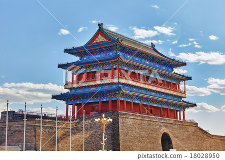 Beautiful Zhengyangmen Gate (Qianmen Gate ). Beautiful Zhengyangmen Gate (Qianmen Gate ). 18028950