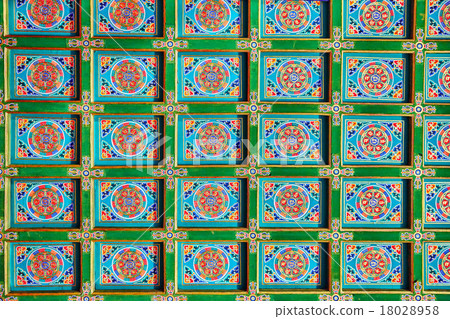 Interior view of Yonghegong Lama Temple. Beijing. 18028958