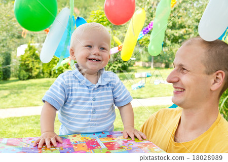 young family celebrated birthday young family celebrated birthday 18028989