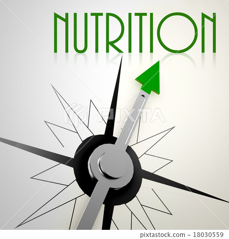Nutrition on green compass 18030559