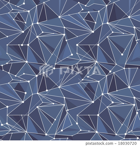 Indigo Geometric Vector Pattern 18030720