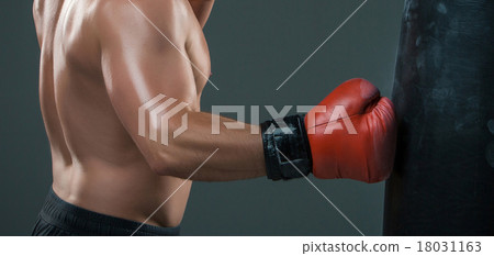 Young Boxer boxing Young Boxer boxing 18031163