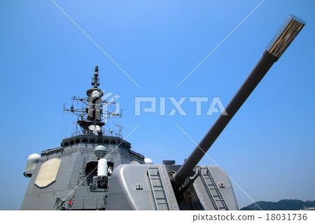 Kirishima's 54 caliber 127 mm single shot gun 18031736