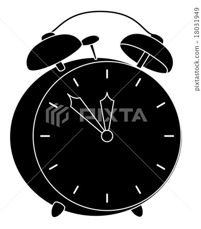 Vintage Alarm Clock Silhouette Vintage Alarm Clock Silhouette 18031949