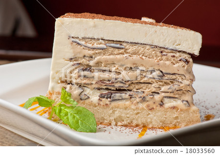 chocolate cake with jam ice cream 18033560