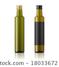 Olive oil bottle template with screw cap. 18033672