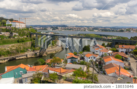Maria Pia Bridge in Porto, constructed by Eiffel Maria Pia Bridge in Porto, constructed by Eiffel 18033846