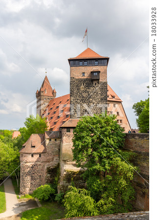 View of Nuremberg Castle in Bavaria 18033928