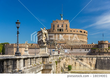 View of Castel Sant'Angelo in Rome, Italy 18034001