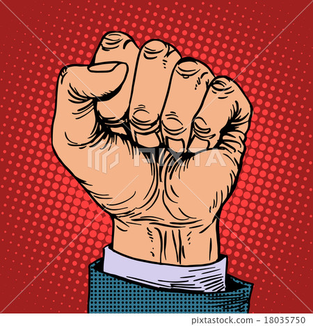 插图素材: fist hand business concept