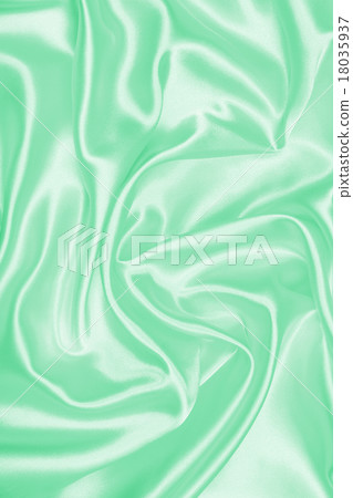 Smooth elegant green silk or satin texture  18035937