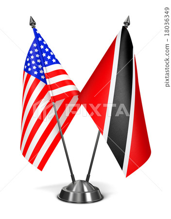 USA,  Trinidad and Tobago - Miniature Flags. 18036349
