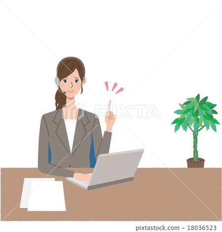 Business woman computer consultation 18036523