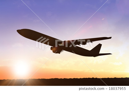 Composite image of graphic airplane 18037955