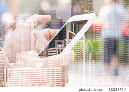 Business technology concept. Business technology concept. 18038714