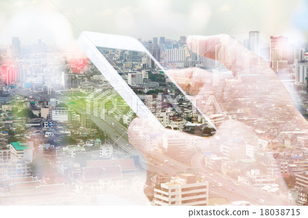 Business technology concept. Business technology concept. 18038715