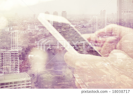 Business technology concept. Business technology concept. 18038717