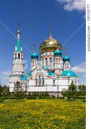 Uspensky cathedral in Omsk, Russia Uspensky cathedral in Omsk, Russia 18039577