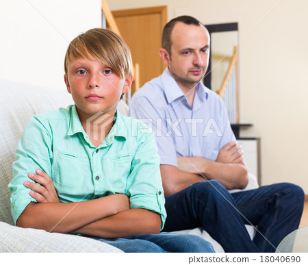 Troubled relations of arguing dad and son Troubled relations of arguing dad and son 18040690