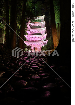 Momoka's Haguroyama five-storied pagoda 18042308