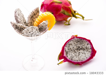 Fruit pulp of the Pitaya, Hylocereus undatus. 18043333