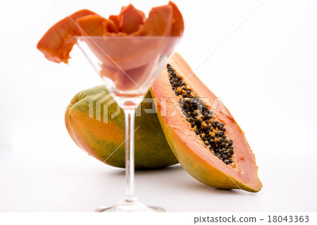 Globose body and tangerine pulp - Papaya. Globose body and tangerine pulp - Papaya. 18043363