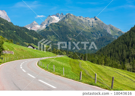 Road Turn in Mountains Road Turn in Mountains 18043616