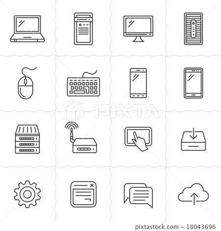 Web icons set 18043696