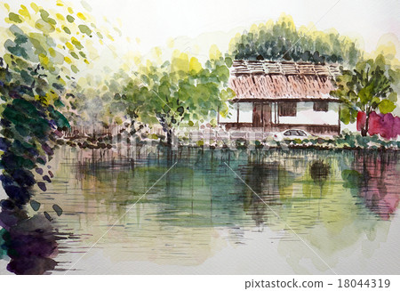 Sketch picture of Shinoyama's merchant town 18044319