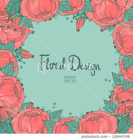 Floral Frame 18044506