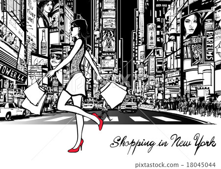 Shopping in Times Square - New York 18045044