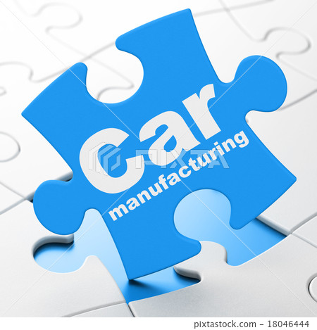 Industry concept: Car Manufacturing on puzzle 18046444