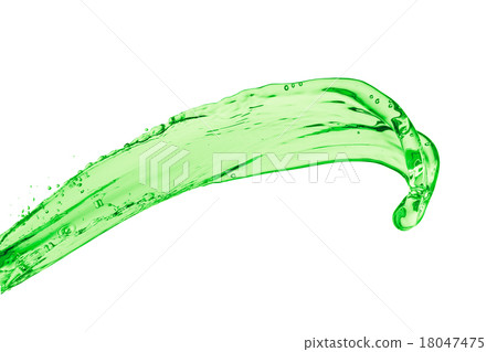green liquid splash 18047475