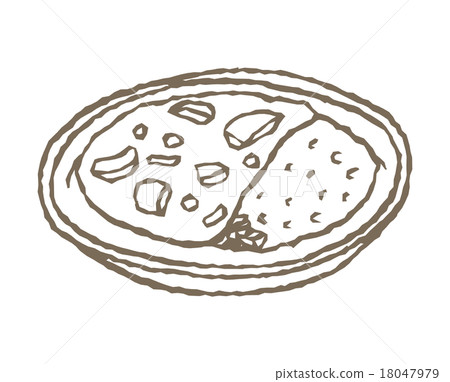 Curry and rice - Stock Illustration [18047979] - PIXTA