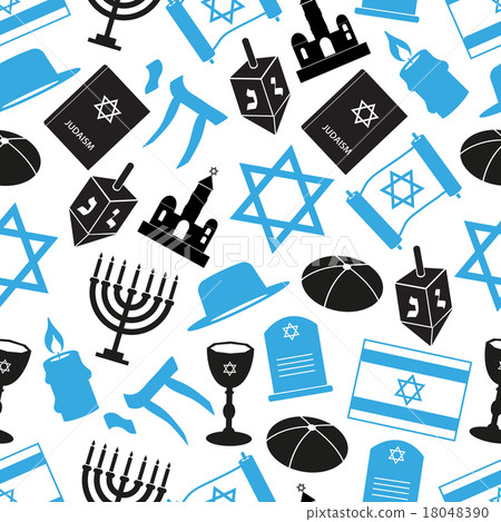 judaism religion vector set of icons pattern eps10 18048390