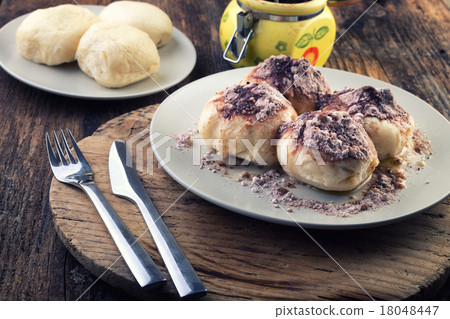 steamed bun with jam from yeast dough steamed bun with jam from yeast dough 18048447