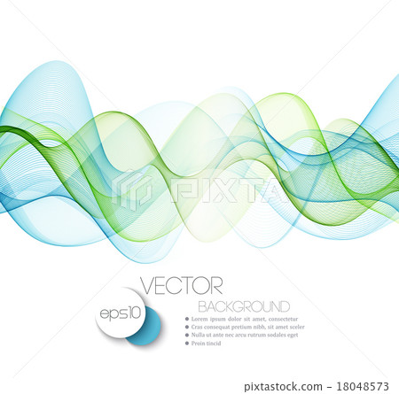 Color abstract waves. Vector illustration - Stock Illustration ...