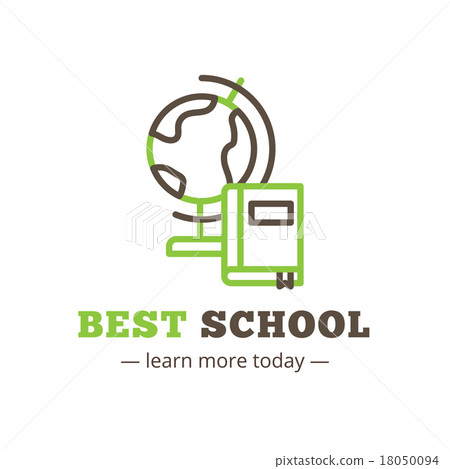 Vector line style education logo. Study logotype Vector line style education logo. Study logotype 18050094