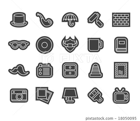 Outline icons thin flat design, modern line stroke Outline icons thin flat design, modern line stroke 18050095