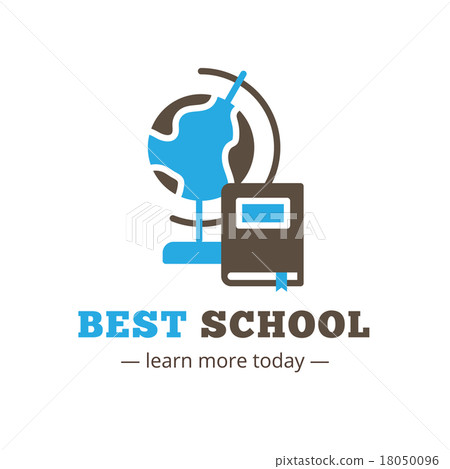 Vector flat style education logo. Study logotype Vector flat style education logo. Study logotype 18050096