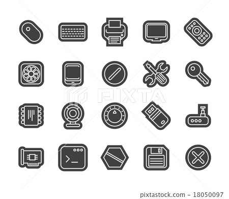 Outline icons thin flat design, modern line stroke Outline icons thin flat design, modern line stroke 18050097