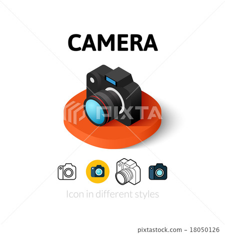 Camera icon in different style 18050126