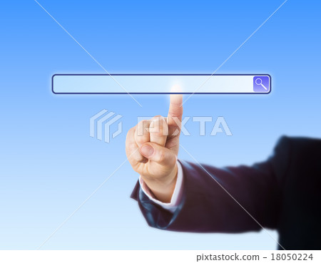 Arm In Suit Touching A Blank Search Engine Tool 18050224