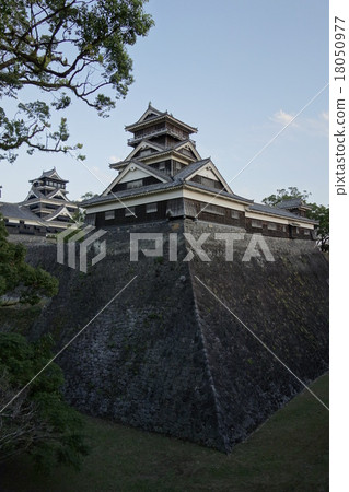 Kumamoto Castle Evening landscape of Ishigaki Kumamoto Castle Evening landscape of Ishigaki 18050977