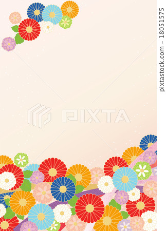 Background material - Japanese, chrysanthemum 14 18051575
