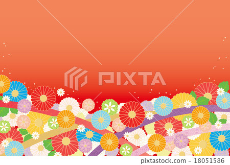 Background material - sum, chrysanthemum 8 18051586